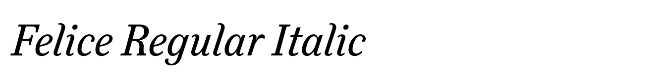 Felice Regular Italic image